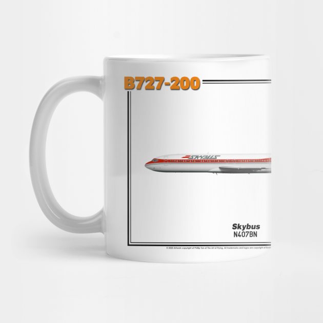 Boeing B727-200 - Skybus (Art Print) by TheArtofFlying